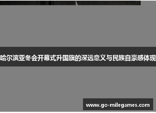 哈尔滨亚冬会开幕式升国旗的深远意义与民族自豪感体现